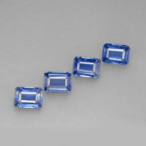 Achetez naturel ct bleue cyanite gems, taille émeraude, en provenance népal chez gemselect. en stock, livraison internationale!