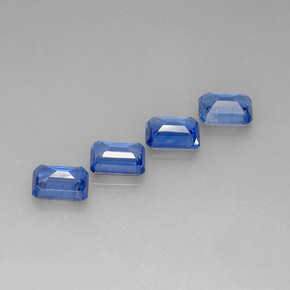Achetez naturel ct bleue cyanite gems, taille émeraude, en provenance népal chez gemselect. en stock, livraison internationale!
