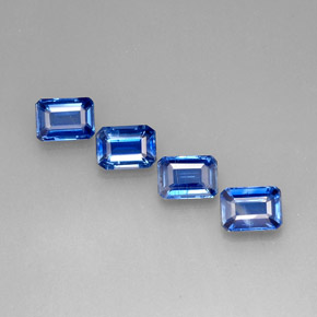 Achetez naturel ct bleue cyanite gems, taille émeraude, en provenance népal chez gemselect. en stock, livraison internationale!