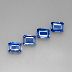 Achetez naturel ct bleue cyanite gems, taille émeraude, en provenance népal chez gemselect. en stock, livraison internationale!