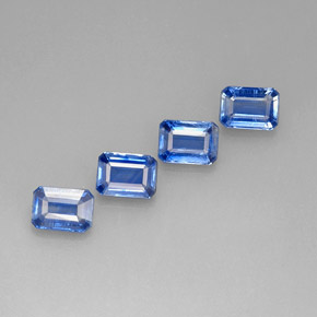 Achetez naturel ct bleue cyanite gems, taille émeraude, en provenance népal chez gemselect. en stock, livraison internationale!
