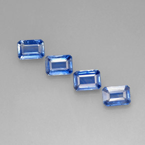 Achetez naturel ct bleue cyanite gems, taille émeraude, en provenance népal chez gemselect. en stock, livraison internationale!