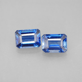 Achetez naturel ct bleue cyanite gems, taille émeraude, en provenance népal chez gemselect. en stock, livraison internationale!