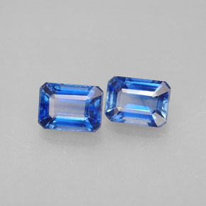 Achetez naturel ct bleue cyanite gems, taille émeraude, en provenance népal chez gemselect. en stock, livraison internationale!