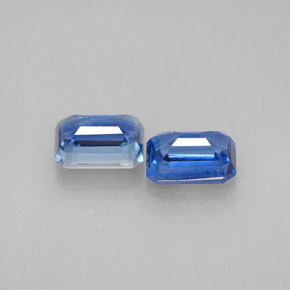 Achetez naturel ct bleue cyanite gems, taille émeraude, en provenance népal chez gemselect. en stock, livraison internationale!