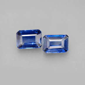 Achetez naturel ct bleue cyanite gems, taille émeraude, en provenance népal chez gemselect. en stock, livraison internationale!