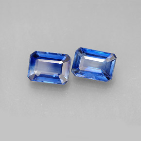 Achetez naturel ct bleue cyanite gems, taille émeraude, en provenance népal chez gemselect. en stock, livraison internationale!