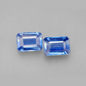 Achetez naturel ct bleue cyanite gems, taille émeraude, en provenance népal chez gemselect. en stock, livraison internationale!