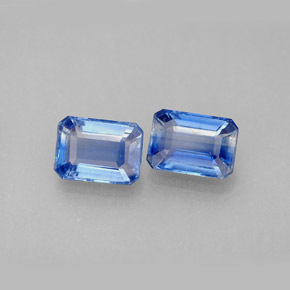 Achetez naturel ct bleue cyanite gems, taille émeraude, en provenance népal chez gemselect. en stock, livraison internationale!