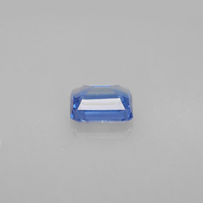 Cyanite bleue naturelle taille émeraude, 1,47 ct, VS-SI