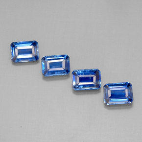 Achetez naturel ct Bleu Disthène gems, Taille émeraude, En provenance Népal chez GemSelect. En stock, livraison internationale!