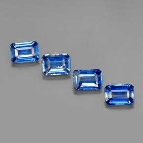 Achetez naturel ct Bleu Disthène gems, Taille émeraude, En provenance Népal chez GemSelect. En stock, livraison internationale!