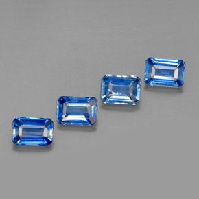 Achetez naturel ct Bleu Disthène gems, Taille émeraude, En provenance Népal chez GemSelect. En stock, livraison internationale!