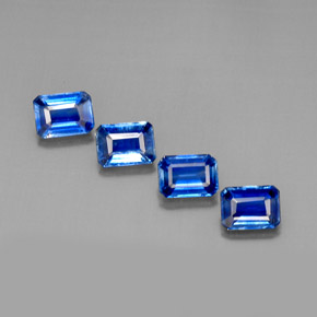 Achetez naturel ct bleue cyanite gems, taille émeraude, en provenance népal chez gemselect. en stock, livraison internationale!
