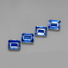 Achetez naturel ct bleue cyanite gems, taille émeraude, en provenance népal chez gemselect. en stock, livraison internationale!