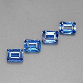 Achetez naturel ct bleue cyanite gems, taille émeraude, en provenance népal chez gemselect. en stock, livraison internationale!