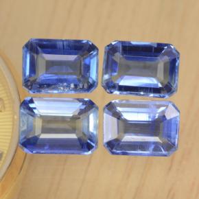Achetez naturel 4,90ct bleue cyanite gems, taille émeraude, en provenance népal chez gemselect. en stock, livraison internationale!