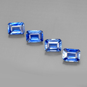 Achetez naturel ct bleue cyanite gems, taille émeraude, en provenance népal chez gemselect. en stock, livraison internationale!