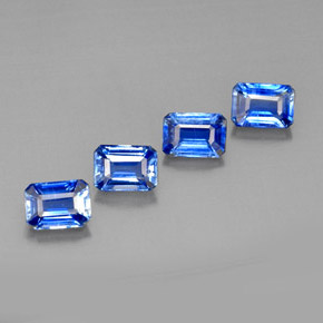 Achetez naturel ct bleue cyanite gems, taille émeraude, en provenance népal chez gemselect. en stock, livraison internationale!