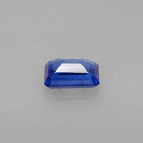 Cyanite bleue naturelle taille émeraude, 1,26 ct, VS-SI