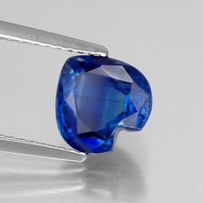 Disthène Bleu naturelle Forme de coeur, 2.04 ct, VS