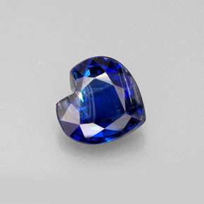 Cyanite bleue naturelle forme de coeur, 1,96 ct, VS-SI