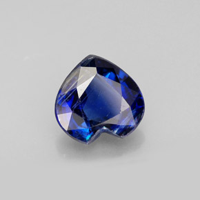 Cyanite bleue naturelle forme de coeur, 1,96 ct, VS-SI