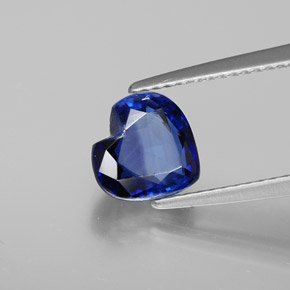 Cyanite bleue naturelle forme de coeur, 2,08 ct, SI