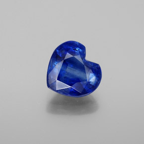 Cyanite bleue naturelle forme de coeur, 1,95 ct, SI