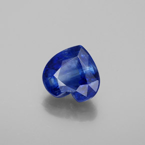 Cyanite bleue naturelle forme de coeur, 1,95 ct, SI