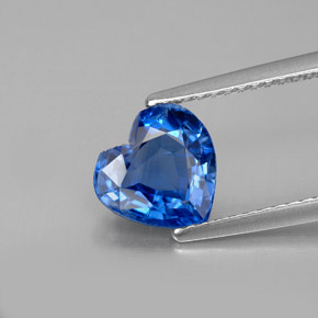Cyanite bleue naturelle forme de coeur, 1,84 ct, VS