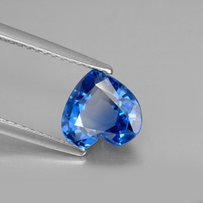 Cyanite bleue naturelle forme de coeur, 1,84 ct, VS