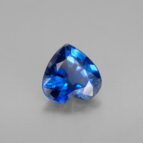 Cyanite bleue naturelle forme de coeur, 1,73 ct, VS