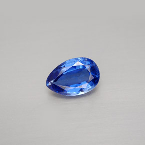 Cyanite bleue naturelle en forme de poire, 1,69 ct, VS-SI