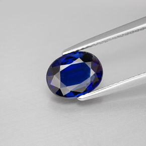 Cyanite bleue naturelle coupe ovale, 2,33 ct, VS