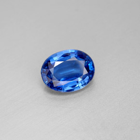 Cyanite bleue naturelle coupe ovale, 2,25 ct, VS
