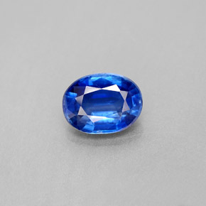 Cyanite bleue naturelle coupe ovale, 2,29 ct, VS-SI
