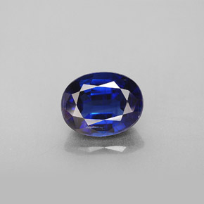 Cyanite bleue naturelle coupe ovale, 2,49 ct, VS-SI