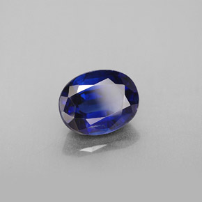 Cyanite bleue naturelle coupe ovale, 2,49 ct, VS-SI