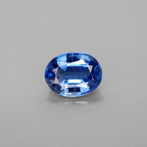Cyanite bleue naturelle coupe ovale, 2,26 ct, VS-SI