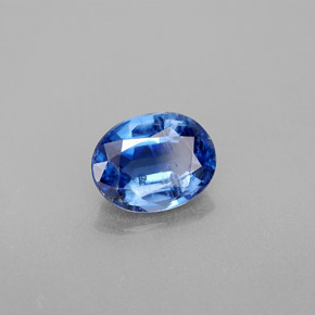 Cyanite bleue naturelle coupe ovale, 2,26 ct, VS-SI