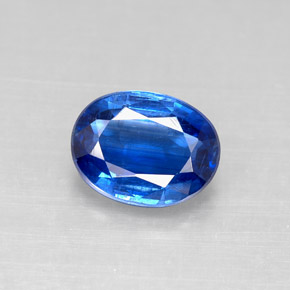 Cyanite bleue naturelle coupe ovale, 2,48 ct, VS-SI
