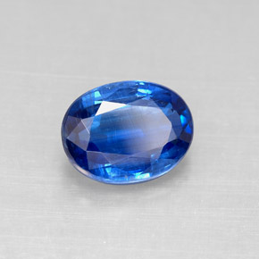 Cyanite bleue naturelle coupe ovale, 2,48 ct, VS-SI