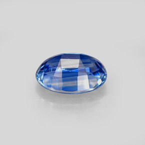 Cyanite bleue naturelle coupe ovale, 2,26 ct, VS-SI
