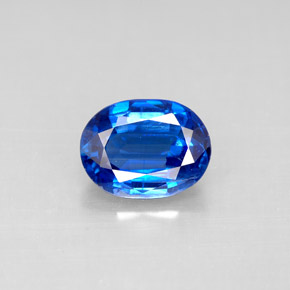 Cyanite bleue naturelle coupe ovale, 2,20 ct, VS-SI