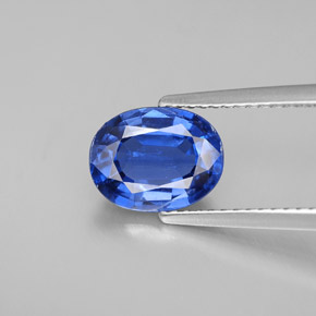 Cyanite bleue naturelle coupe ovale, 2,17 ct, VS