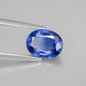 Cyanite bleue naturelle coupe ovale, 2,17 ct, VS