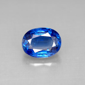Cyanite bleue naturelle coupe ovale, 2,44 ct, VS