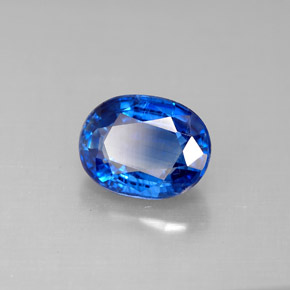 Cyanite bleue naturelle coupe ovale, 2,44 ct, VS
