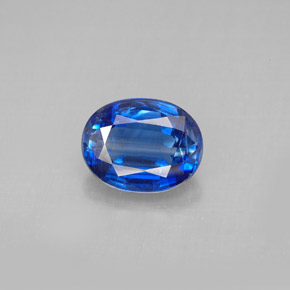 Cyanite bleue naturelle coupe ovale, 2,25 ct, VS